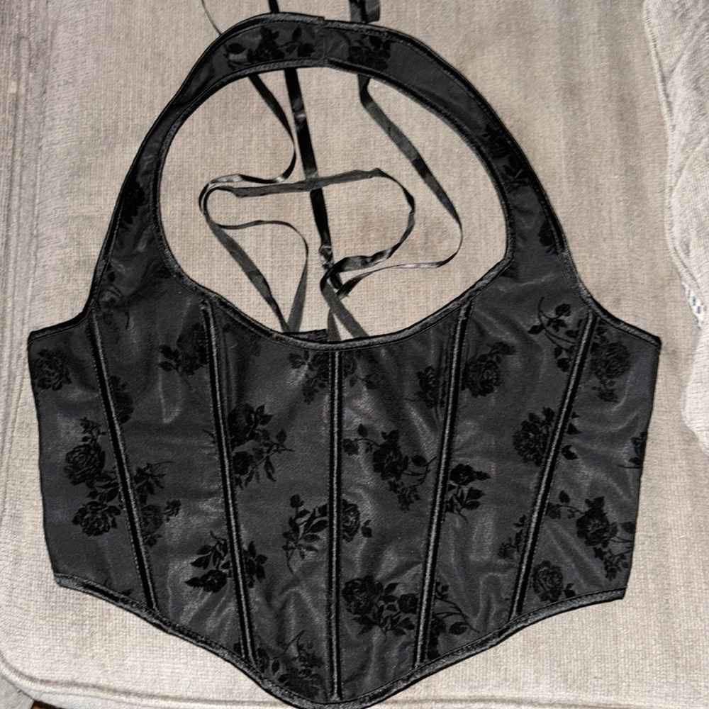 Black corset top